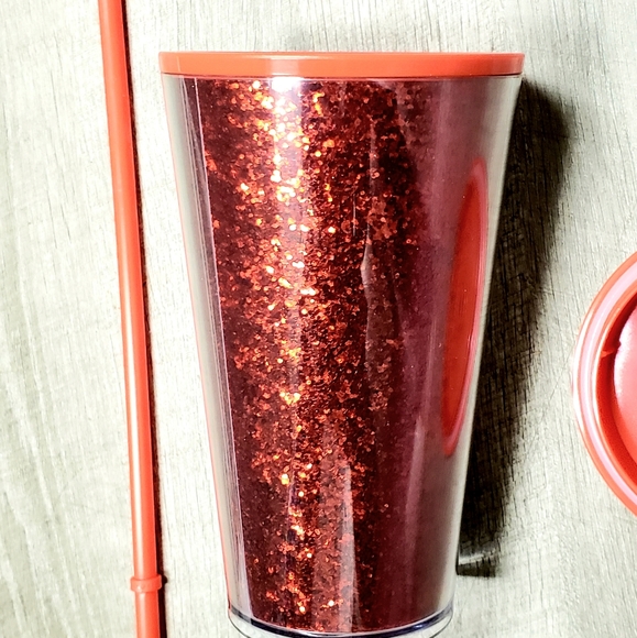 🆕️ Starbucks Red Sparkly Sequins Tumbler - Picture 5 of 13